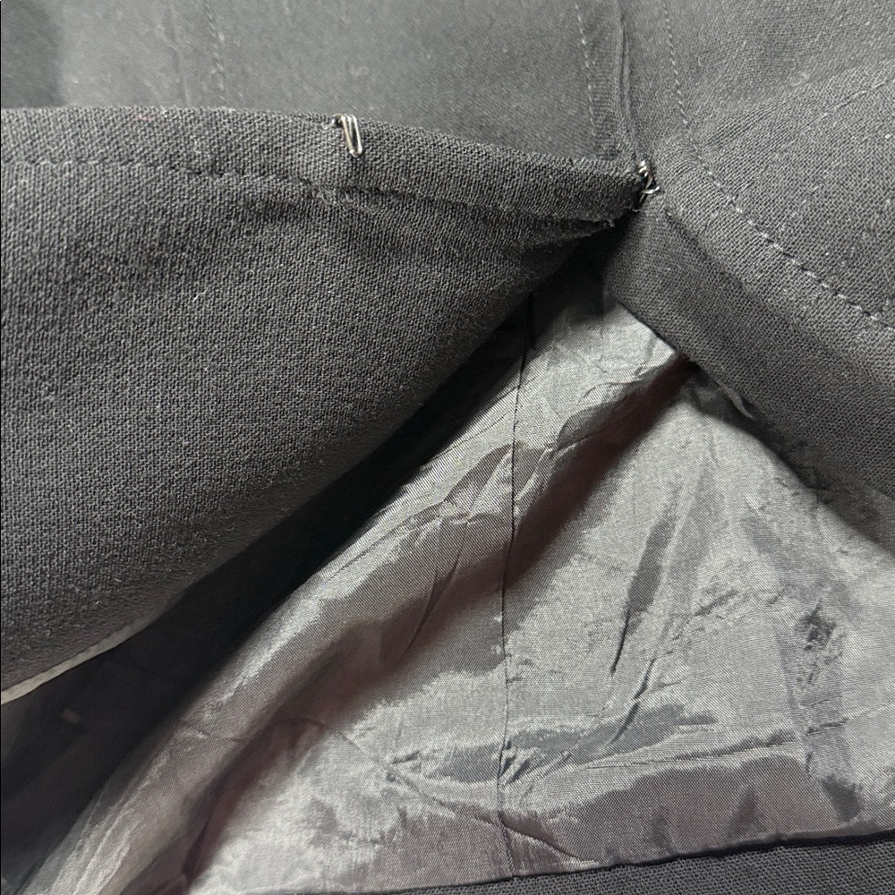 Anne Klein Womens Black Silk Blazer Size 8 Round‎ Neck Minimalist Classic Fall - Picture 10 of 13